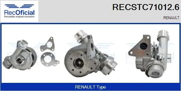 Компрессор, наддув RECOFICIAL RECSTC71012.6