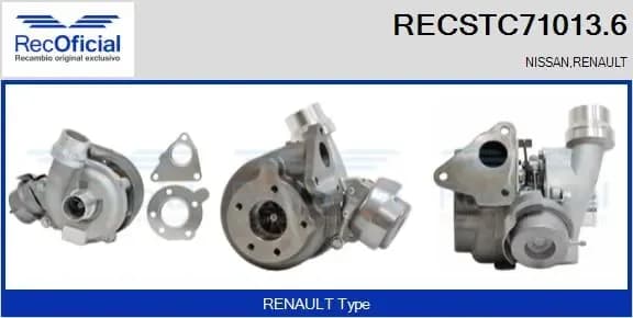 Компрессор, наддув RECOFICIAL RECSTC71013.6