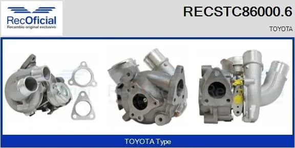 Компрессор, наддув RECOFICIAL RECSTC86000.6